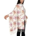 thumbnail image 5 of Cauagu Fireworks Print Women Wrap Shawl tassels Scarves Retro Scarf 77.6"X28.3", 5 of 8