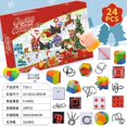 thumbnail image 1 of Caja de calendario de adviento para niños, juguetes blandos para aliviar el estrés, cuenta atrás, regalos de Navidad, 2024, 1 of 4