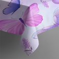 thumbnail image 3 of Purple Butterfly Lavender Pattern Rectangle Tablecloth 60"x84",Waterproof Polyester Rectangle Table Cloth, Wipeable Spillproof Polyester Tablecloth for Dining, Camping, Indoor and Outdoor, 3 of 5