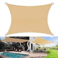 thumbnail image 1 of Toldo impermeable para exteriores, vela de sombra para jardín, patio, coche, lona rectangular para piscina, 1 of 4