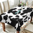 thumbnail image 4 of Mantel Rectangular Con Estampado De Vaca Animal, 54 X 54 Pulgadas, Resistente A Las Arrugas, Poliéster, Mantel De Tela Decorativa A Prueba De Manchas, Para Cocina, Comedor, Fiesta, Camping, 4 of 5