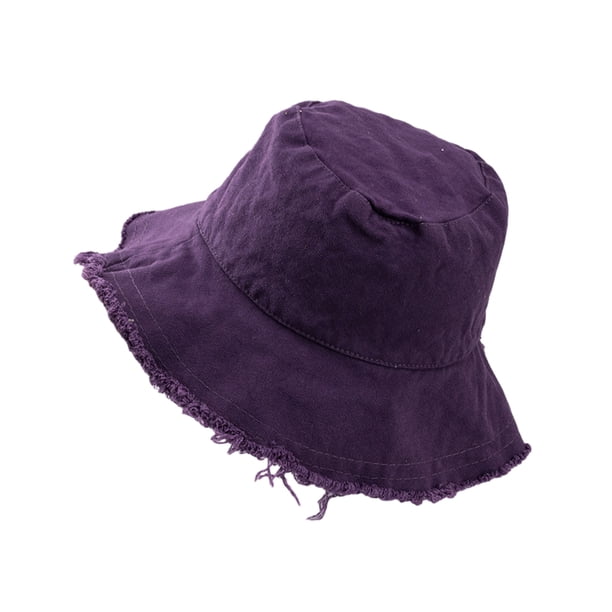Jumpingount Sombrero tipo pescador fácil de usar La máxima protección solar para cualquier actividad Gorras de protección con estilo Sombreros púrpura