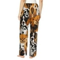 thumbnail image 3 of Kll Womens Dogs Different Breeds Print Pajama Pants Soft Pajama Bottoms For Women Cozy Lounge Pants, 3 of 9