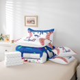 thumbnail image 6 of meiyoeat Ball Sport Games 7-Piece Twin Bedding,Baseball Theme Initial Letter L Bedding Comforter Set For Boy,Reversible, 6 of 7