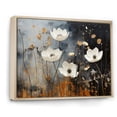 thumbnail image 2 of Designart "Meadow'S Gilded Garden" Flower Floater Framed Wall Art Living Room, 2 of 5