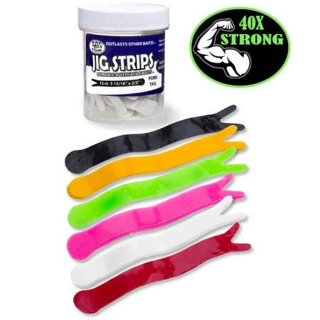 UPC: 0851927007104 | Fat Cow FATFRK4-R Jig Strips ForkTail 3-15/16  X 2/5  Scented