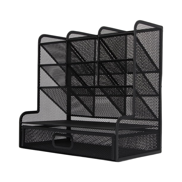 Portalápices, Organizador De Bolígrafos De Malla Estructura Vertical Material De Hierro Con Inclinación De 45 ° Para La Escuela Para La Decoración De La Oficina OTVIAP Pencil Holder for Desk
