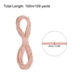 thumbnail image 2 of Uxcell Elastic Cord Heavy Stretch String Rope for Crafting DIY Sewing Hook Straps Camping Tie Down Strap Apricot 2mm x 100m, 2 of 5