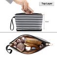 thumbnail image 2 of Bolsa de maquillaje Ethereal Small para monedero con brocha de maquillaje a rayas, 2 of 7
