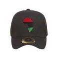 thumbnail image 1 of Pan Africa Continent Patch Black Adjustable Baseball Cap, 1 of 2