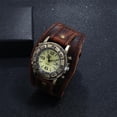 thumbnail image 1 of Reloj de pulsera Salvador de cuero para hombre Marron oscuro, 1 of 9