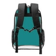 thumbnail image 2 of Kdxio Teal Clear Backpack, Transparent Bookbag for School for Women Men, Capacity Clear Bag for College, Travel, 2 of 7
