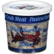 Pontchartrain Blues Wild Caught Pasteurized Blue Crab Claw Crabmeat, 8 oz Tub (Refrigerated), 15 g Protein/Serving, Contains Shellfish