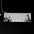 thumbnail image 2 of Ergonomic OEM Keycap Set with Plums Flower Theme PBT Construction Dyes Sublimated Graphics for 65% Mechanical Keyboards, 2 of 21