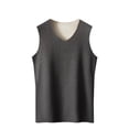thumbnail image 5 of Bovxnpu Mens Fleece Lined Thermal Top Pajamas Top, Mens Winter Warm Thermal Tank Top Fleece Lined Sleeveless Vests, 5 of 5