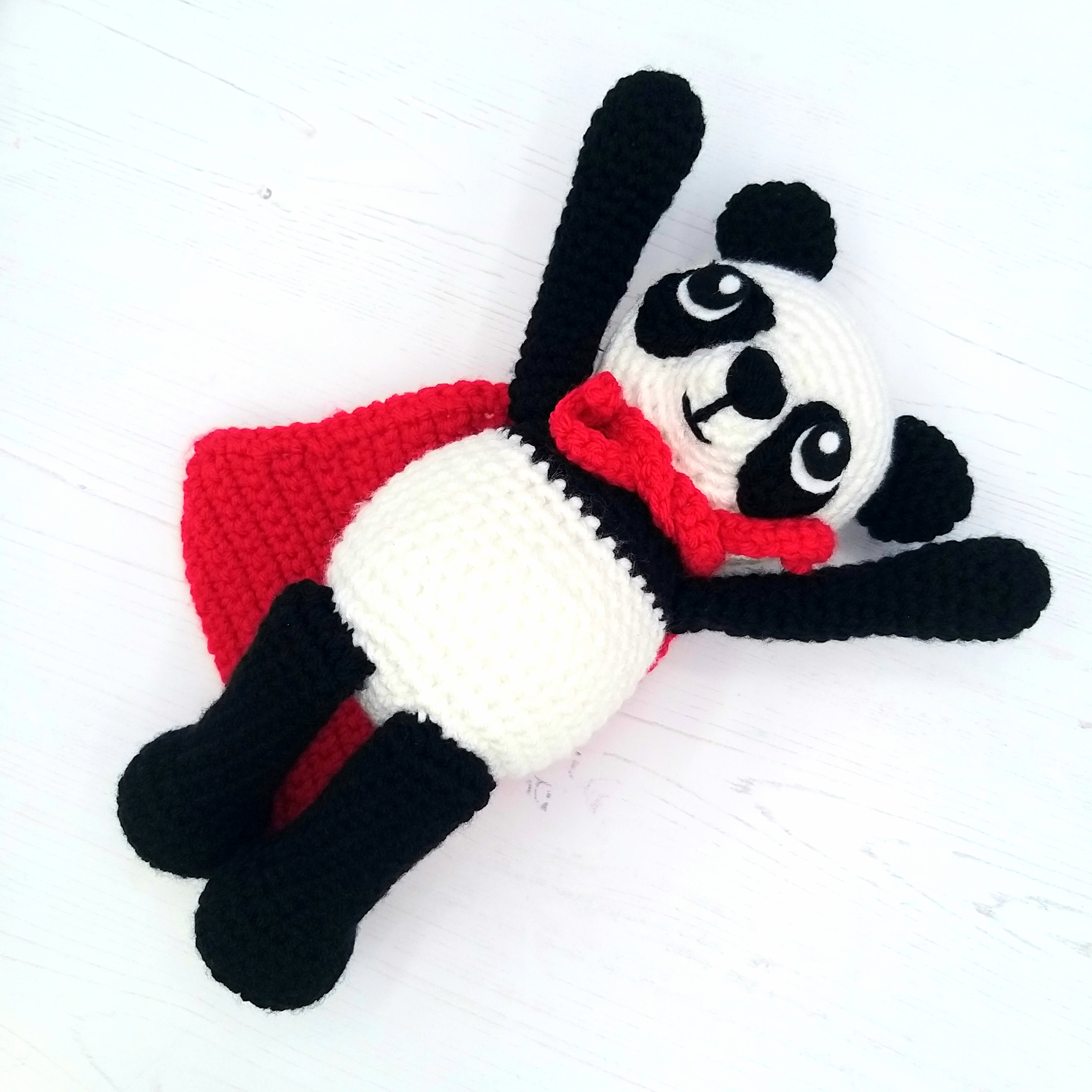 Crochet Kit Panda Luxury Crochet Craft DIY Kit (Peter the Black and White Panda)