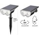 thumbnail image 4 of Focos solares para exteriores, 16 LED, IP67, impermeables, de anochecer al amanecer, luces de pared con luz diurna de 6500 K, luces solares para exteriores para jardín, 4 of 5