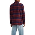thumbnail image 2 of Levis Mens Classic Worker Button Down Shirt Red Nathan Plaid 2XL, 2 of 2