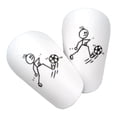 thumbnail image 4 of 6x2x Mini Espinilleras De Fútbol Cómoda Protección De Piernas Para Niños XS, 4 of 8