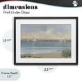 thumbnail image 4 of Stupell Industries Transitional Coastal Sailing At Dawn Black Framed Print Under Glass, 23 x 17, by Sally Swatland, 4 of 8