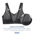 thumbnail image 5 of Brooks Women's Convertible Sports Bra for High Impact Running, Workouts & Sports with Maximum Support - Asphalt - 38 F, 5 of 6