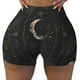 thumbnail image 2 of Fotbe Abstract Starry Sky Moon Shorts Sin Costuras – Shorts Deportivos de Cintura Alta para Mujer, Elásticos para Gimnasio, Yoga, Running o Ciclismo-Small, 2 of 8