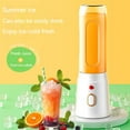 thumbnail image 7 of 500ML Portable Electric Blender 40W USB Rechargeable Cordless Juicer High Powerful Juicer Cup for Smoothie Milkshake Juice Food (WHITE), 7 of 7