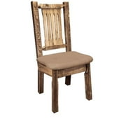 Montana Woodworks  Homestead Side Chair- Buckskin Pattern Seat Height 18 in.