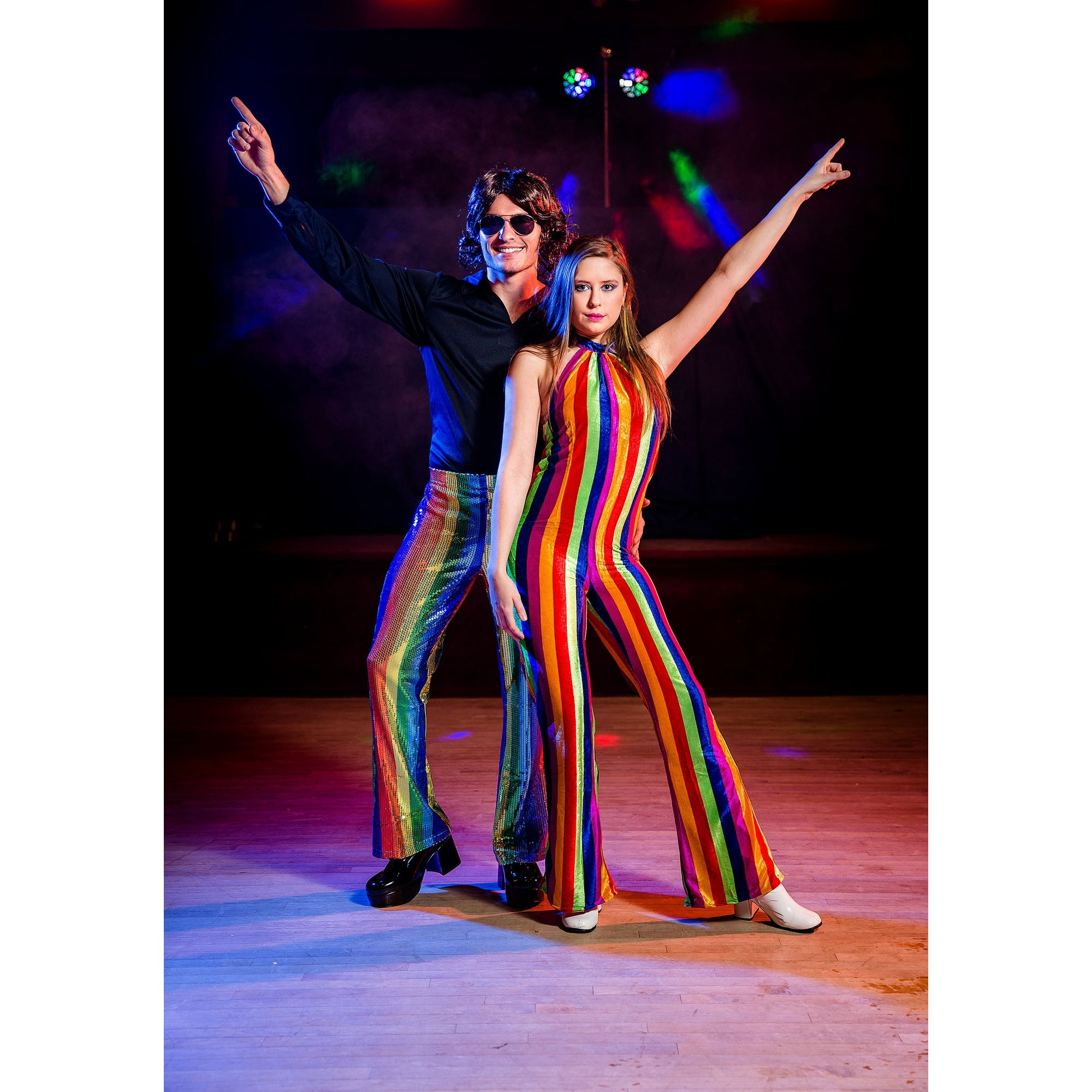 Womens 70's Disco Jumpsuit