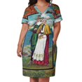 thumbnail image 2 of Vestido usado con bolsos para mujer para lucir con los mejores deseos de Acción de Gracias, ideal para fiestas de graduación y juegos., 2 of 6