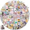 thumbnail image 1 of Boba Stickers 105PCS Kawaii Bubble Tea Stickers,Drink Stickers, Vinyl Cute Tea Stickers Gifts,Asthetic Stickers,Water Bottle Sticker Pack for Teens Gi, 1 of 4