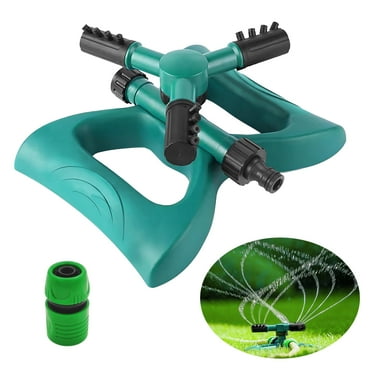 Sprinklers for Yard, KIMHY Lawn Sprinkler with 1/2" Connector for Yard, Garden, Water Sprinkler for Lawn,  360° Rotating Oscillating sprinkler Built in Adjustable Sprayers for Grass, 1/2" Hose