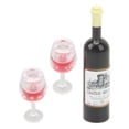 thumbnail image 3 of Casa de muñecas modelo vino tinto 1:12 micromodelo vino tinto Mini juguete para decoración de escritorio artesanías para el hogar, 3 of 12