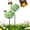 Green, variant on Bee Watering Station for Garden, 2 Pack Ceramic Bee Water Feeder, Flower Shaped Bees Watering Station Bird Bath Water Feeder, Butterfly Drinking Cup Bees Bath Bowl Gardens Stakes, for Yard Outdoor