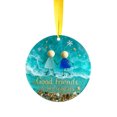 thumbnail image 1 of BKER Sea Glass Friendship Ornament Timeless Friendship Keepsake Friendship Heart Ornament For Hanging Sea Glass Art For Friend, 1 of 4