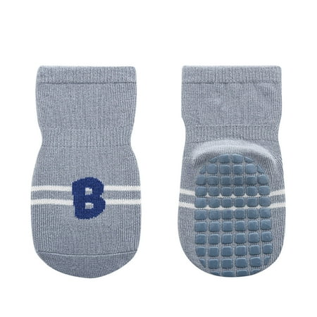 

GWAABD Women Sports Socks Children Floor Socks New Fashionable Cute and Simple Letter Printing Non Slip and Comfortable Walking Socks