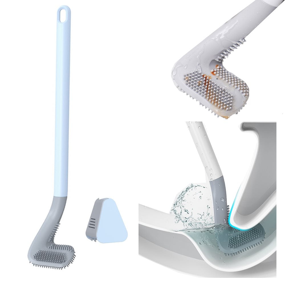 Toilet Brushes Toilet Brush and Holder Silicon Toilet Bowl