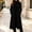 A_ Black, variant on Women's Warm Wool Long Sleeve Notch Lapel Three Button Long Coat with Side Pockets for Fall Winter Office Orange M