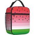 thumbnail image 2 of Cute Watermelon Funny Fruit Insulated Lunch Bag Reusable Cooler Lunch Box Portable Leakproof Thermal Container Tote Bags for Girls Boys School Travel, 2 of 6