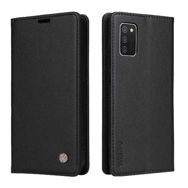 Funda para Samsung Galaxy A02S Estuche de Cuero PU Tipo Cartera con Ranuras para Tarjetas y Cierre Magnético