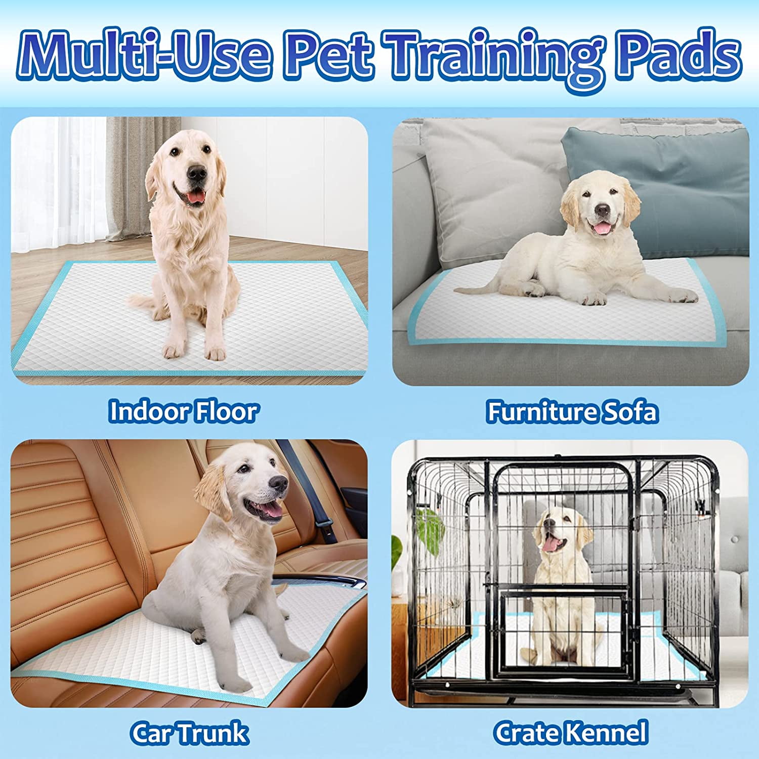 Dog Pee Pads Extra Large, Thicken Absorbent Pee Pads for Dogs, 28"x34" Disposable Urine Bed Pads for Doggy, Potty Pads for Doggie, Thicken XL Puppy Pads, Piddle Pads X-Large for Travel