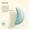 thumbnail image 2 of HDJNal 6Pcs Ceramic Knobs for Kids - Blue Cabinet Door Knobs, Decorative Cartoon Moon Cupboard Pull Handles with Screws for Children's Room Bedroom Furniture Closet Drawer, 2 of 6