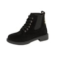 thumbnail image 2 of KEVCHE Womens Side Zipper Combat Boots with Round Toe Lace-Up Design, Warm Fashion Boots for Fall Winter with Non-Slip Sole, Comfortable Lightweight Casual Boots for Daily Activities, 2 of 6