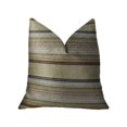 thumbnail image 1 of Plutus PBRAZ224-2030-DP Oreiller Double Face Fait Main de Luxe, Taupe & Marron - Queen, 1 of 3