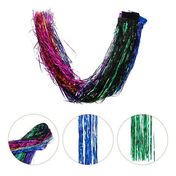 PTOOTP 1 Pack Tinsel Garlands Pendant - Blue PE DIY Ornament for Christmas Tree Home Decor