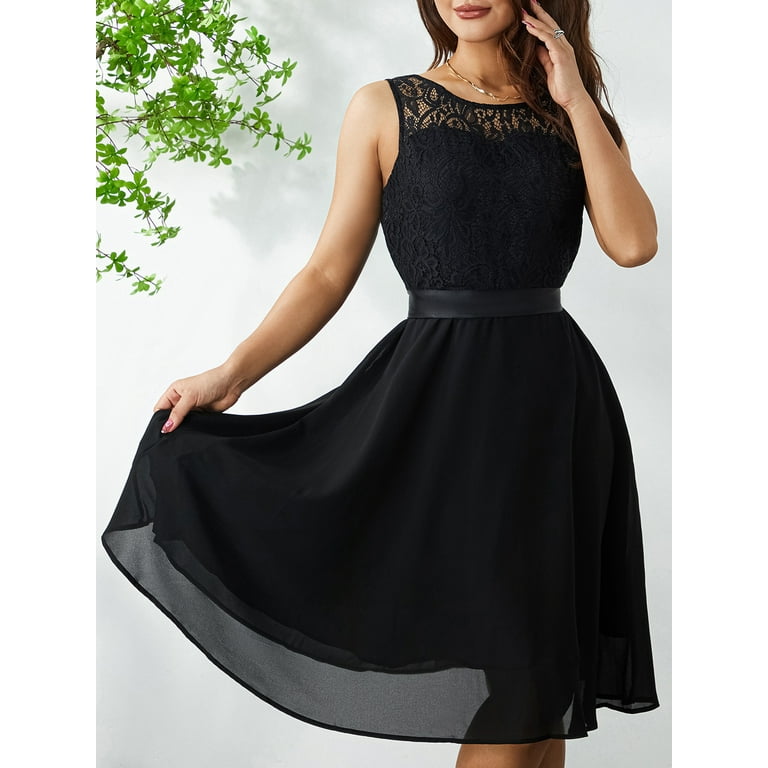 Subuteay Womens Full Slip Dress Tobe Top Underdress Midi Lace Knee Length  Dress Black Small : : Clothing, Shoes & Accessories