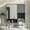Gray, variant on Gray Bathroom Wall Storage Cabinet – Bathroom Cabinet with Mirror with Towel Bar, Adjustable Shelves, Over the Toilet Space Saver, 29" x 28"