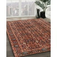 thumbnail image 3 of Ahgly Company Machine Washable Indoor Square Traditional Saffron Red Area Rugs, 5' Square, 3 of 7