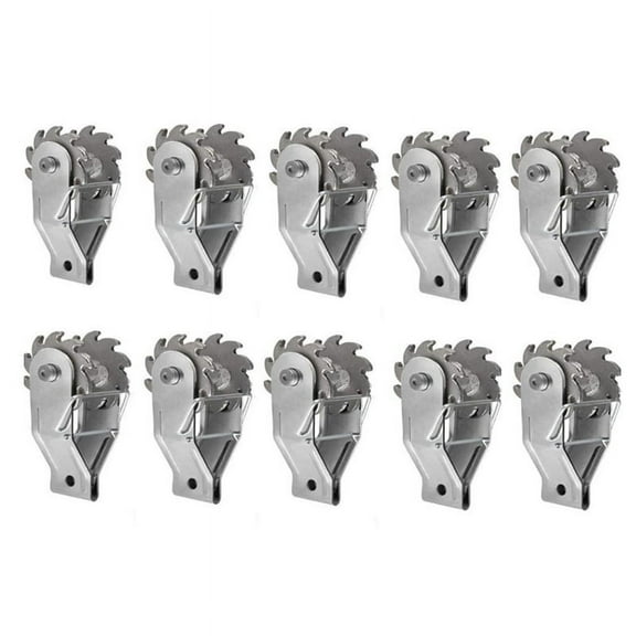 10Pcs Fence Tensioner Heavy Duty In-Line Wire Strainer Wire Ratchet Tensioner for Electric Fence Farm Fence,10 * Ratchet Wire Strainer,silver