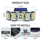 thumbnail image 2 of Lámpara Solar Para Exterior Recargable Luz Solar 300 Leds, 2 of 5